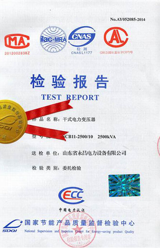 儋州变压器检测合格报告